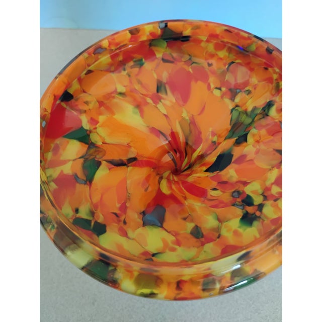 1970s 1970s Franz Welz Czech Art Glass Lidded Candy Dish For Sale - Image 5 of 6