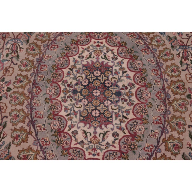 Art Nouveau Pak-Persian Taupe/Green Wool Rug - 8'11'' X 12'0'' For Sale - Image 4 of 9
