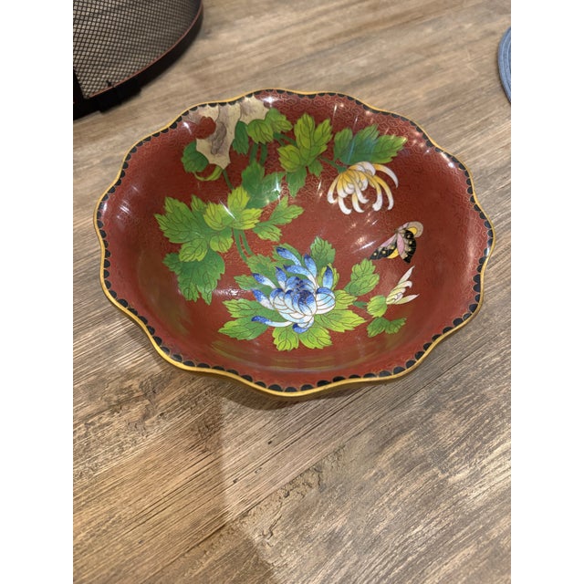 Cloisonné Decorative Bowl For Sale In Miami - Image 6 of 9