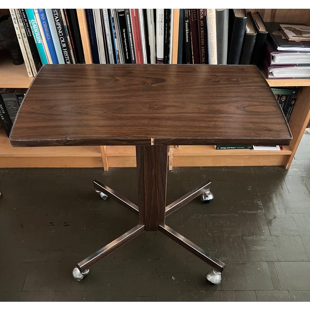 Mid-Century Modern Mid Century Side Table Cart For Sale - Image 3 of 7