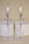 Matched Pair Xlarge Lucite Acrylic Astrolite Ritts Co. Geometric "Hourglass" Futuristic Modern Sculpture Table Lamps 1970's For Sale - Image 11 of 12
