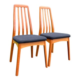 Mid Century Modern Vintage Benny Linden Teak Dining Chairs- Set of 2 For Sale