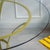 Yellow French Iron and Glass Garden Table with Folding Chairs, 1960, Set of 3 For Sale - Image 8 of 18