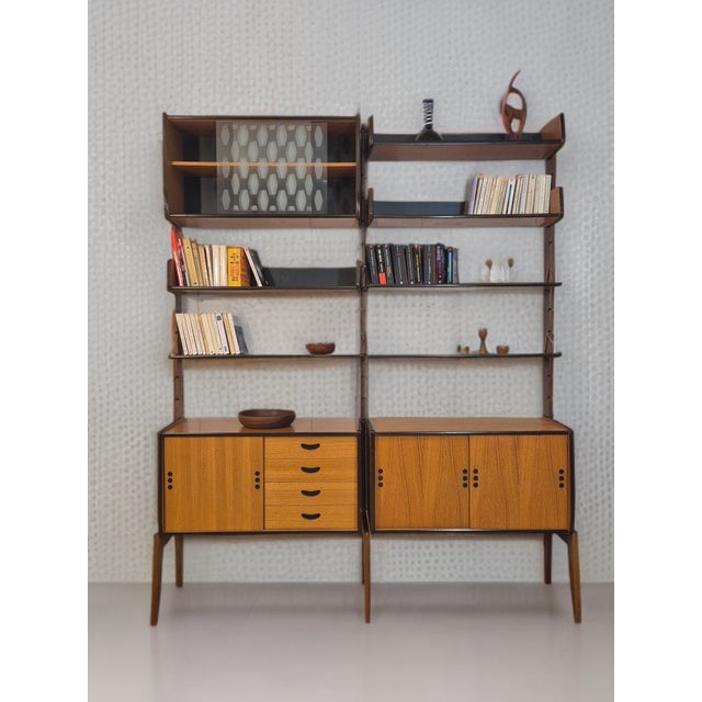 Mid-Century Scandinavian Ergo De Luxe Freestanding Shelving Unit in Teak from Blindheim, 1960s For Sale - Image 9 of 13