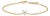 10K Yellow Gold Diamond Accent "Y" Initial Charm and Link Bracelet For Sale