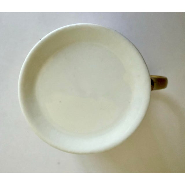 Vintage Gilt Porcelain Greek Key Demitasse Espresso Cups, Set of 7 For Sale - Image 4 of 7
