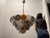 Large Space Age Murano Disc Glass Chandelier, 1970s For Sale - Image 11 of 14
