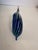 Vintage Blue-N-Green Striped Murano Style Hand Blown Glass Dolphin For Sale In Boise - Image 6 of 7