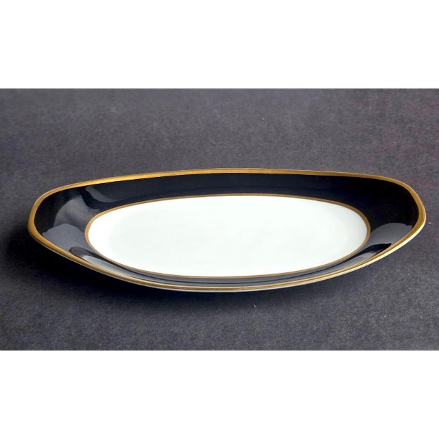 1970s Vintage Mikasa Onyx Bone China Trinket Dish For Sale - Image 5 of 15