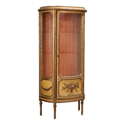 Neoclassical Style Showcase Cabinet For Sale