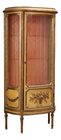 Neoclassical Style Showcase Cabinet