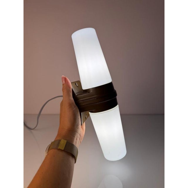 Model 6060 Wall Lamp in Brown by Sigvard Bernadotte for Ifö For Sale - Image 4 of 11