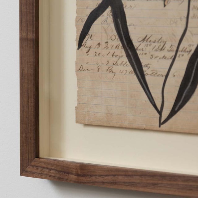 Black Pétale Drawing by Afsoon Thayer For Sale - Image 8 of 10