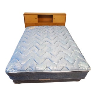 Vintage Heywood-Wakefield Full Headboard and Bed Frame For Sale