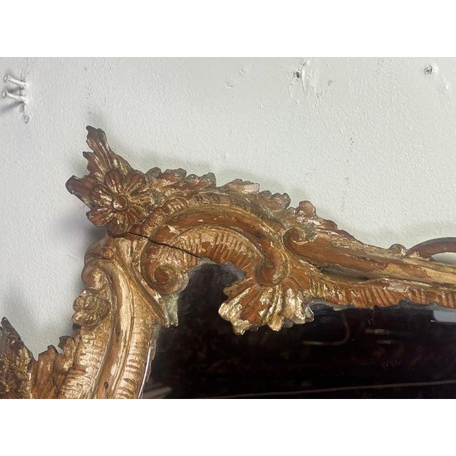 Rococo 19th C. Italian Rococo Style Mirror For Sale - Image 3 of 13