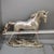 Vintage Silver-Tone Metal Horse Sculpture on Rocky Base For Sale - Image 9 of 9