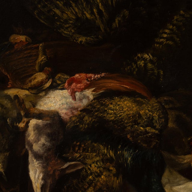 Early 19th Century 19th Century Oil on Canvas Larder Scene After P. Boel For Sale - Image 5 of 12