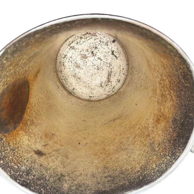 1940s Art Deco Chromed Aluminum Ice Bucket W/ Lucite Clear Feather Handles For Sale - Image 9 of 11