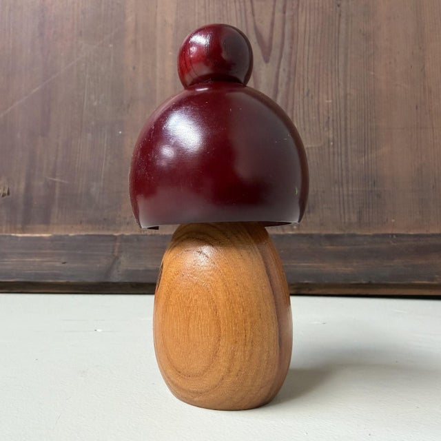 1980s Vintage Sōsaku Kokeshi Mebae Figurine by Miyashita Hajime, 1980s For Sale - Image 5 of 6