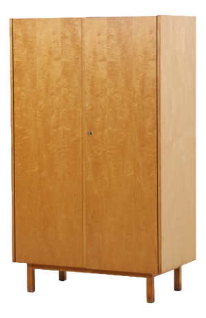 Mid-Century Wardrobe in Birch from Hellerau, GDR, 1960s