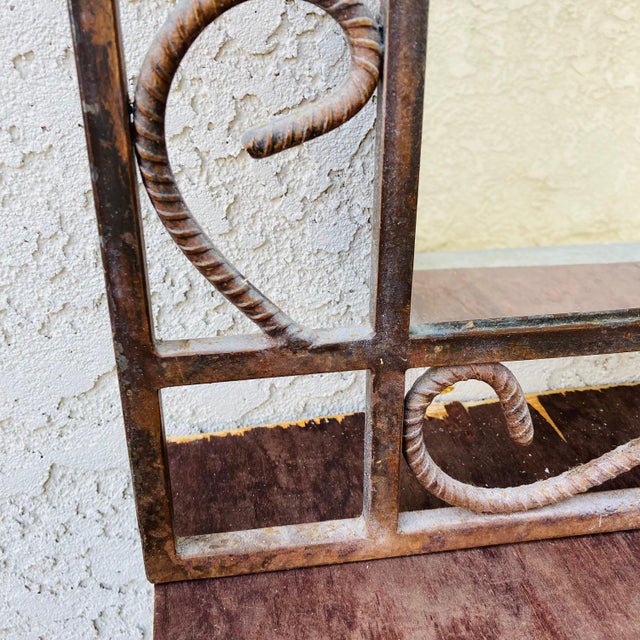 Late 20th Century Large Wrought Iron Mirror Chairish