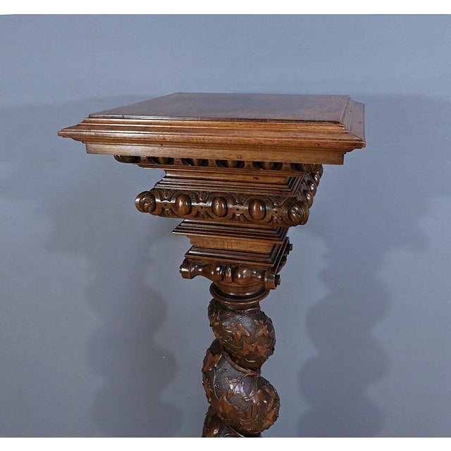 Swivel Column in Walnut, 1900s For Sale - Image 14 of 18