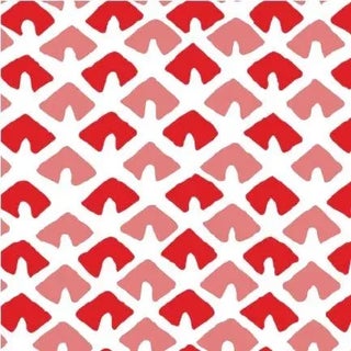 Old Jaipur Geranium Red Wallpaper For Sale