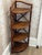 Boho Chic Vintage Woven Rattan and Bamboo Four-Tier Corner Shelf Unit. For Sale - Image 3 of 11