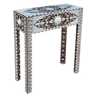 Mother of Pearl Inlaid Contemporary Design Console Table For Sale
