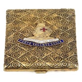 Rectangular Gilded Silver Cigarette Case For Sale