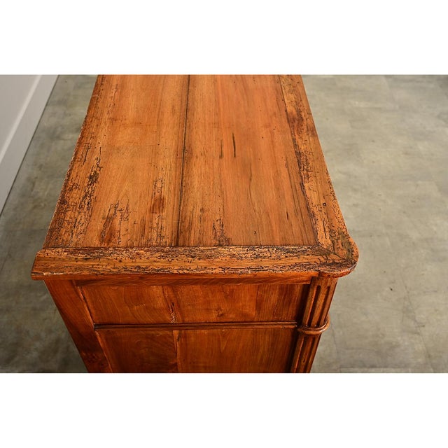 French Walnut 19th Century Louis XVI Style Commode For Sale - Image 12 of 16