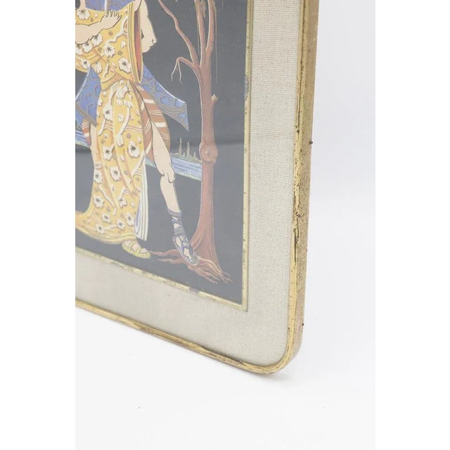 Antique and very rare Japanese painting made in the early 1900s by a fine Japanese manufacturer. The painting has a...