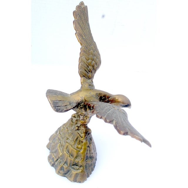 1970s U S Olympic Team Medal Winner's Sculpture Solid Brass Eagle Statue For Sale - Image 16 of 17