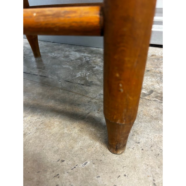 Brown Set of Four Antique Wooden Ladder Back Chairs For Sale - Image 8 of 12