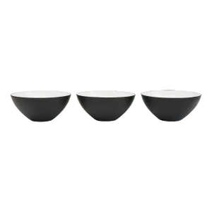 White Krenit Bowls Herbert Krenchel Denmark Mid Century Modern a Set of Three