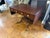 Traditional Elegant Mahogany and Brass Drop-Leaf Expandable Sofa Table With Drop Down Sides For Sale - Image 3 of 9
