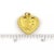Late 20th Century Late 20th Century 17224 - 24k Gold Good Luck Oriental Snake Heart Charm Pendant For Sale - Image 5 of 5