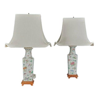Asian Table Lamps, Set of 2 For Sale