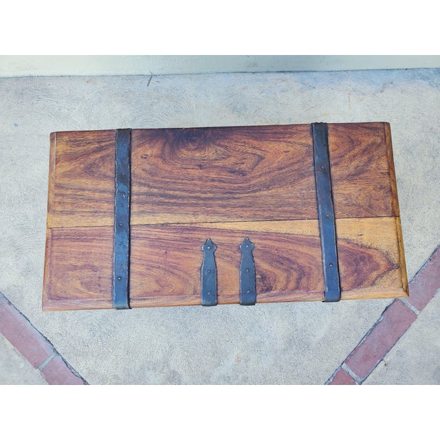 1990s Solid Wood Chest For Sale - Image 4 of 18