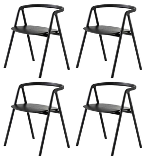 Laakso Dining Chairs in Black by Made by Choice, Set of 4