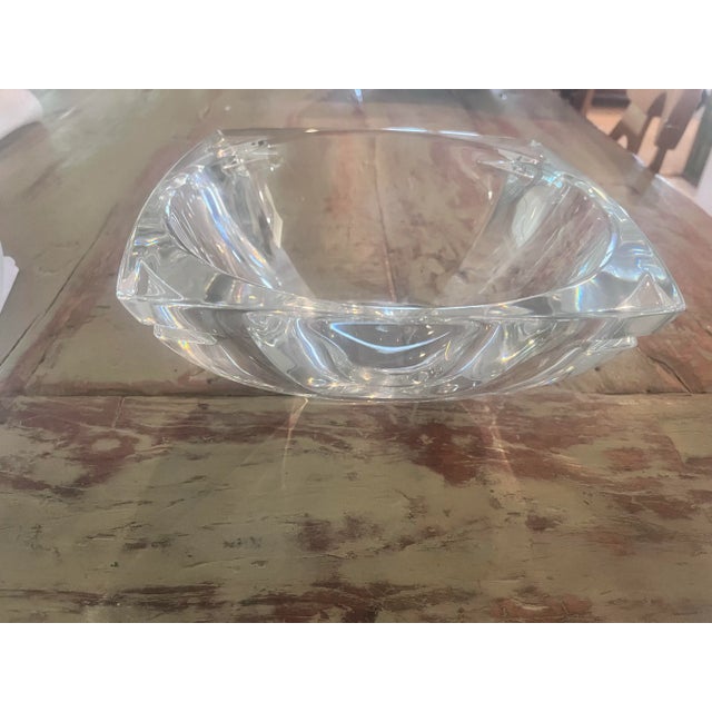 Glass 1980s Clear Heavy Glass Waterford Bowl For Sale - Image 7 of 11