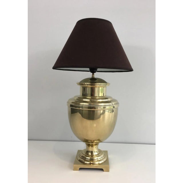 Brass Baluster Table Lamp, French, circa 1970 For Sale - Image 11 of 12