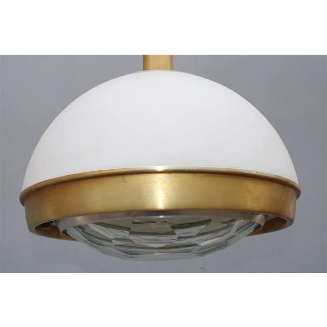 Glass Diamond Ceiling Lamp by Pia Guidetti Crippa for Lumi, 1960s For Sale - Image 6 of 14