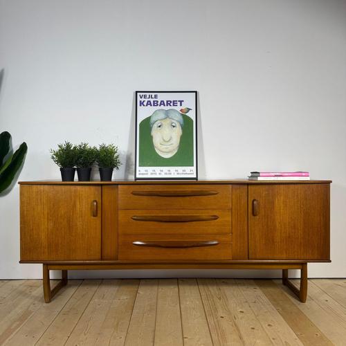 Vintage Teak Sideboard Mid-Century Modern Credenza 1960s For Sale - Image 12 of 12