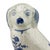 Delft Blue Style Crackle Glazed Staffordshire Dog Figure, Mid 20th Century Ceramic For Sale - Image 9 of 9