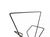 1950s Mid Century Modern 1950s Kitsch Magazine Rack Holder Wrought Iron Vintage Richard Galef Restored For Sale - Image 5 of 8