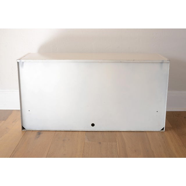 1950s MCM Morton Kelvinator White Metal Kitchen Wall Cabinets - Set of 2 For Sale - Image 14 of 17