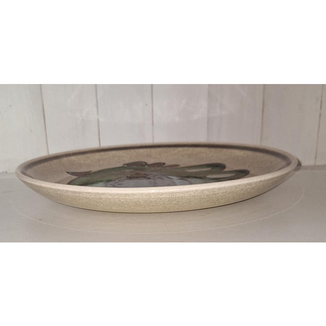 Vintage Ceramic Decorative Plate with Bird Motif, 1970s, in Very Good conditions. Designed 1970 to 1979