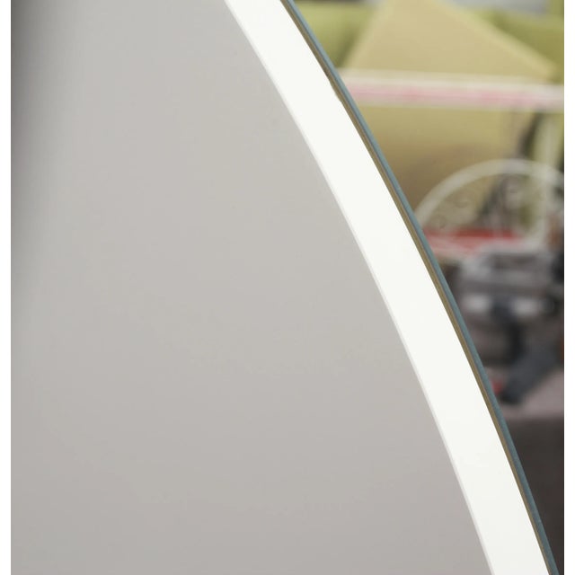 Cream Vintage Wall Folding Mirror in White, 1975 For Sale - Image 8 of 8