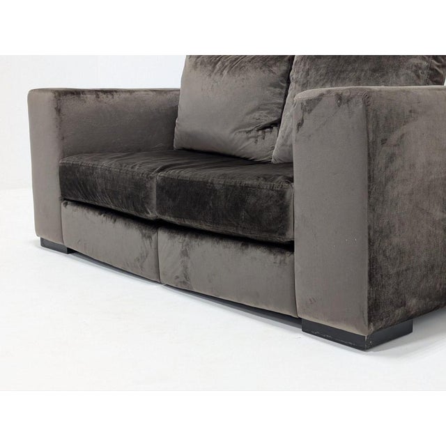 Textile Vintage Velvet Cinema Sofa For Sale - Image 7 of 12